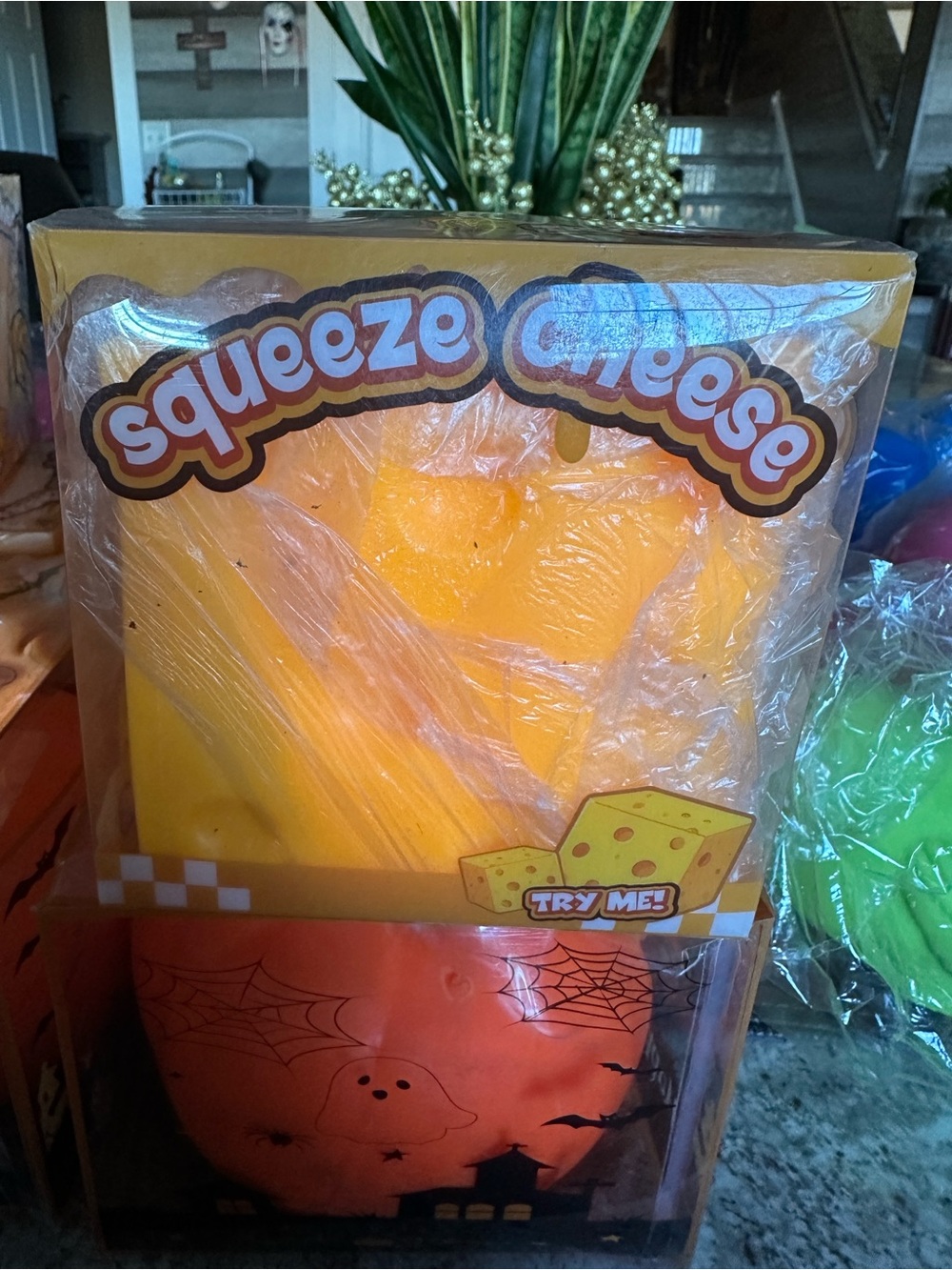 Squeeze Cheese Yellow Squeeze Toy - Unbranded
